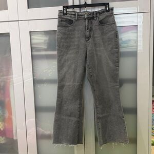 LOFT Women's Flare Gray Jeans